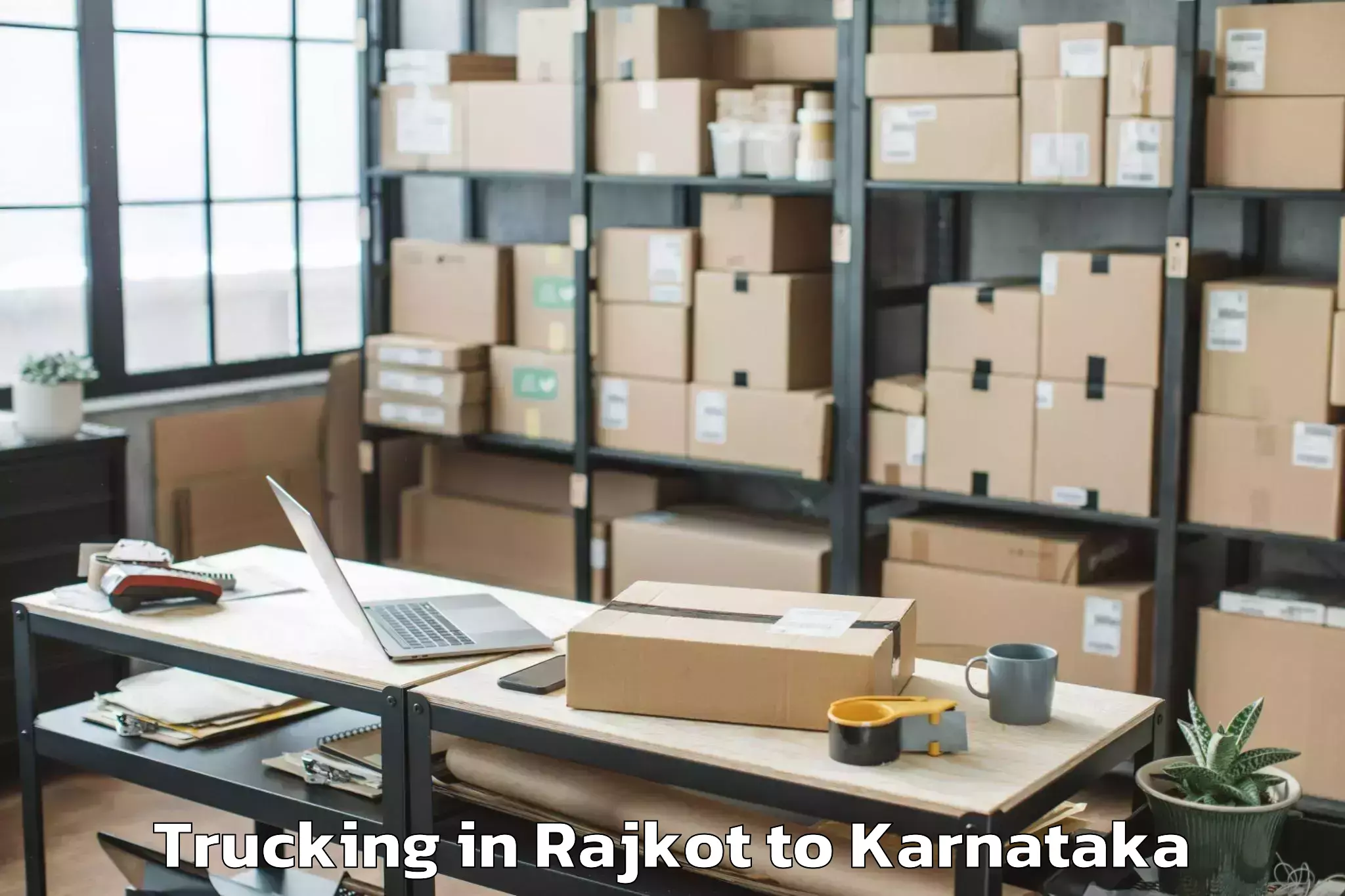 Book Rajkot to Ullal Trucking Online